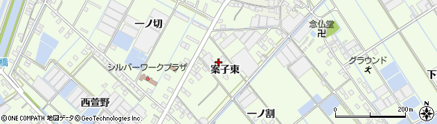 愛知県西尾市一色町生田（案子東）周辺の地図
