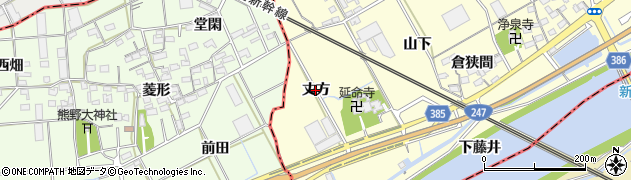 愛知県豊川市平井町（丈方）周辺の地図