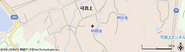 岡山県赤磐市可真上周辺の地図