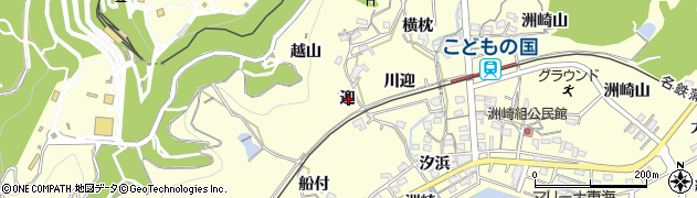 愛知県西尾市東幡豆町迎周辺の地図
