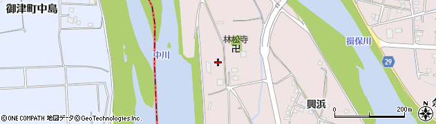 兵庫県姫路市網干区興浜1677周辺の地図