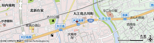 兵庫県姫路市網干区（大江島古川町）周辺の地図