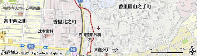 デイサービスセンター香里・山之手周辺の地図