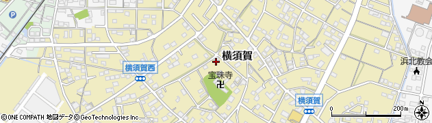 静岡県浜松市浜名区横須賀周辺の地図