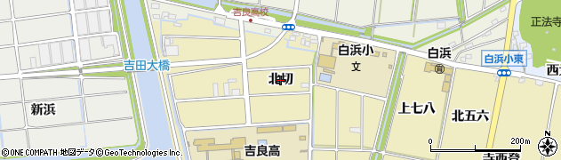 愛知県西尾市吉良町白浜新田（北切）周辺の地図