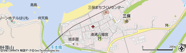 島根県浜田市三隅町湊浦周辺の地図