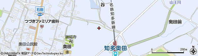 愛知県美浜町（知多郡）奥田（谷）周辺の地図