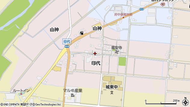 〒518-0008 三重県伊賀市印代の地図