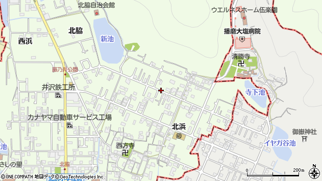 〒671-0122 兵庫県高砂市北浜町北脇の地図