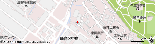 兵庫県姫路市飾磨区中島3363周辺の地図
