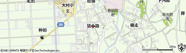 愛知県豊橋市大村町（袋小路）周辺の地図