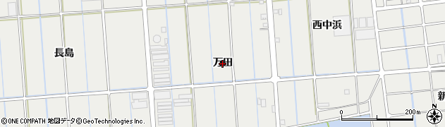 愛知県西尾市吉良町吉田（万田）周辺の地図