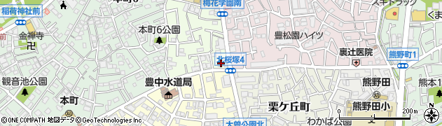 トヨビシ電化周辺の地図