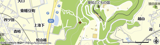 愛知県西尾市東幡豆町（蛇山）周辺の地図