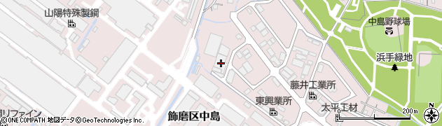 兵庫県姫路市飾磨区中島3364周辺の地図