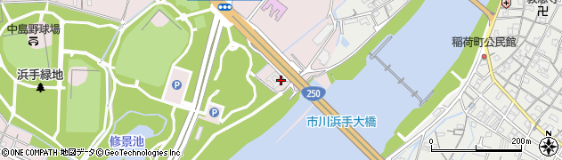 兵庫県姫路市飾磨区中島2626周辺の地図