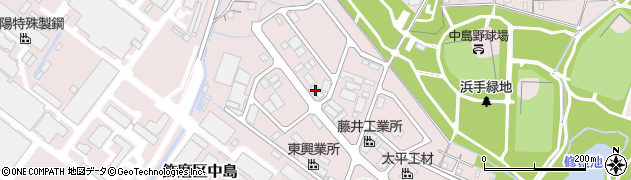 兵庫県姫路市飾磨区中島3428周辺の地図