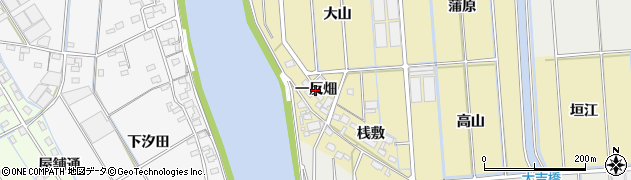 愛知県西尾市吉良町大島（一反畑）周辺の地図