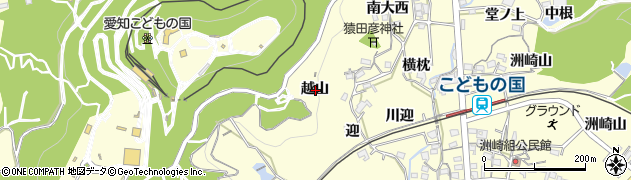 愛知県西尾市東幡豆町越山周辺の地図