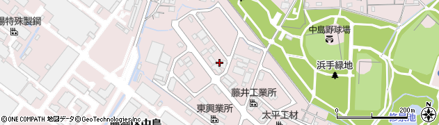 兵庫県姫路市飾磨区中島3456周辺の地図