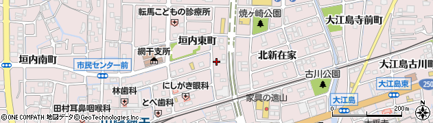 兵庫県姫路市網干区垣内東町16周辺の地図