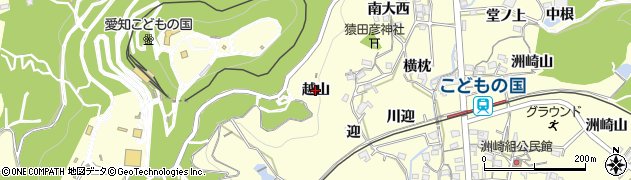 愛知県西尾市東幡豆町（越山）周辺の地図