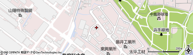 兵庫県姫路市飾磨区中島3356周辺の地図