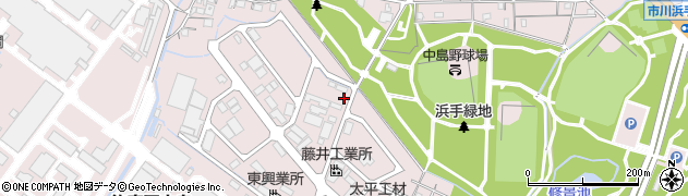 兵庫県姫路市飾磨区中島3420周辺の地図