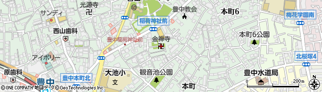 金禅寺周辺の地図