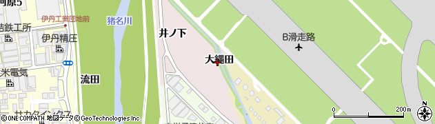 兵庫県伊丹市中村（大縄田）周辺の地図