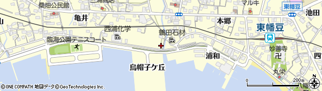 愛知県西尾市東幡豆町烏帽子ケ丘1周辺の地図