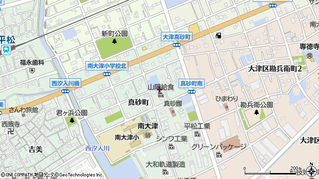 〒671-1134 兵庫県姫路市大津区真砂町の地図