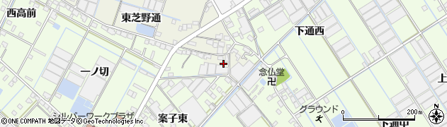 愛知県西尾市一色町酒手島東芝野通48周辺の地図