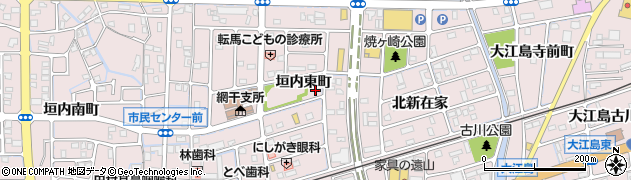 兵庫県姫路市網干区垣内東町周辺の地図