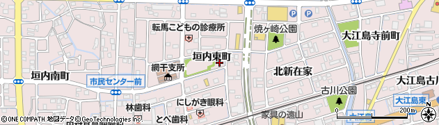 兵庫県姫路市網干区（垣内東町）周辺の地図