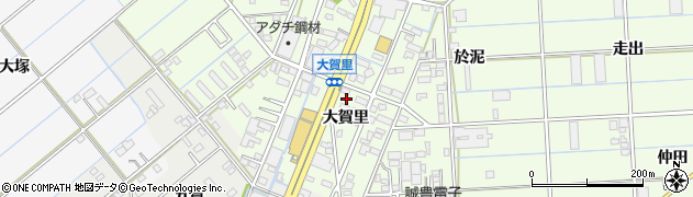 愛知県豊橋市大村町（大賀里）周辺の地図