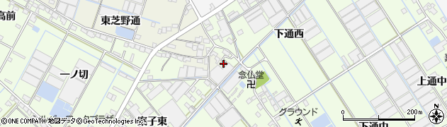 愛知県西尾市一色町酒手島東芝野通54周辺の地図