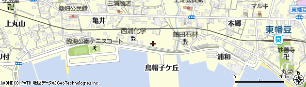 愛知県西尾市東幡豆町烏帽子ケ丘6周辺の地図