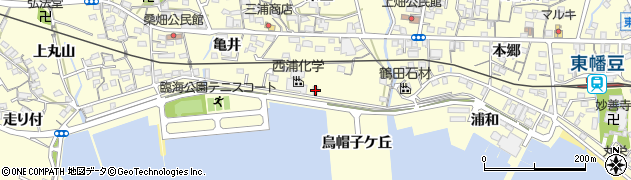 愛知県西尾市東幡豆町烏帽子ケ丘10周辺の地図