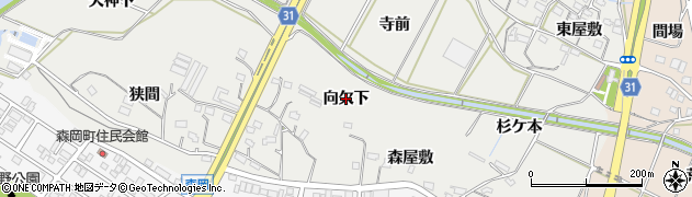 愛知県豊橋市石巻本町（向欠下）周辺の地図