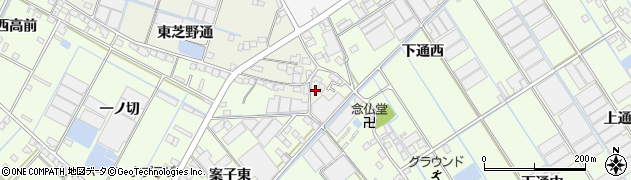 愛知県西尾市一色町酒手島東芝野通55周辺の地図