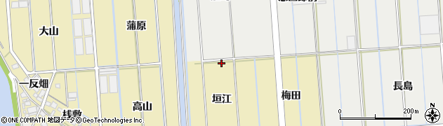 愛知県西尾市吉良町大島（離島前）周辺の地図