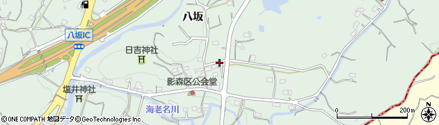 静岡県掛川市八坂周辺の地図