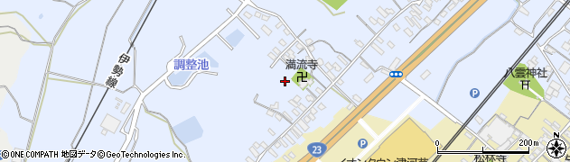 三重県津市河芸町上野周辺の地図