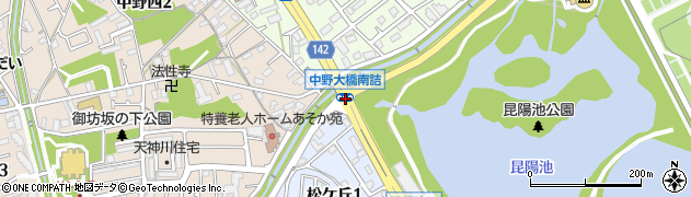 中野大橋周辺の地図