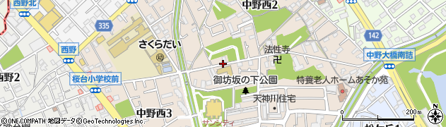 兵庫県伊丹市中野西周辺の地図