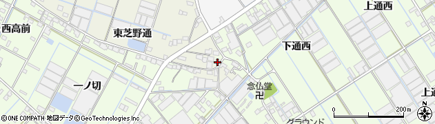 愛知県西尾市一色町酒手島東芝野通39周辺の地図