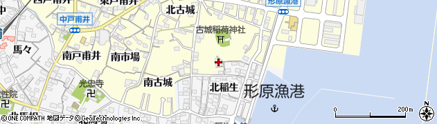 愛知県蒲郡市形原町東古城9周辺の地図