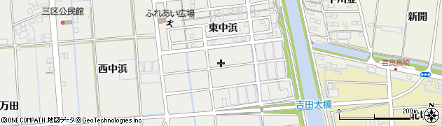 愛知県西尾市吉良町吉田東中浜4周辺の地図