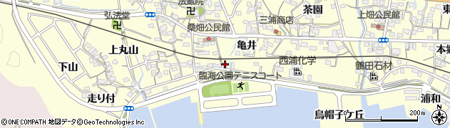 愛知県西尾市東幡豆町烏帽子ケ丘19周辺の地図